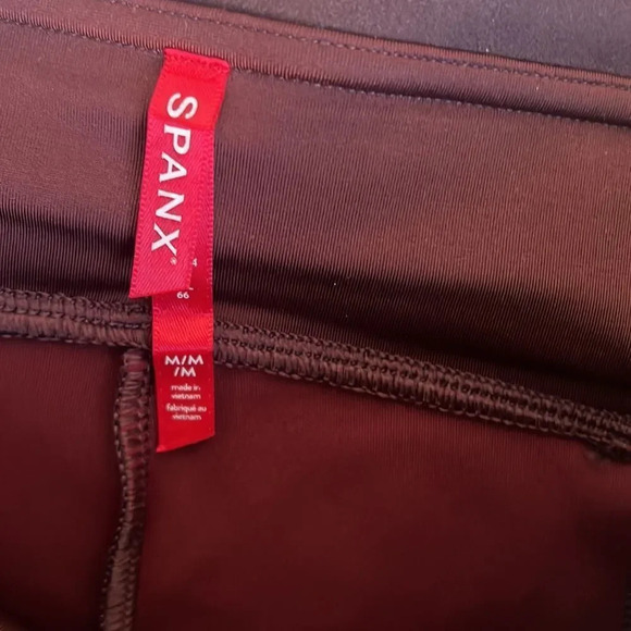 SPANX SUEDE LEGGING Dark Terracotta - Picture 10 of 14